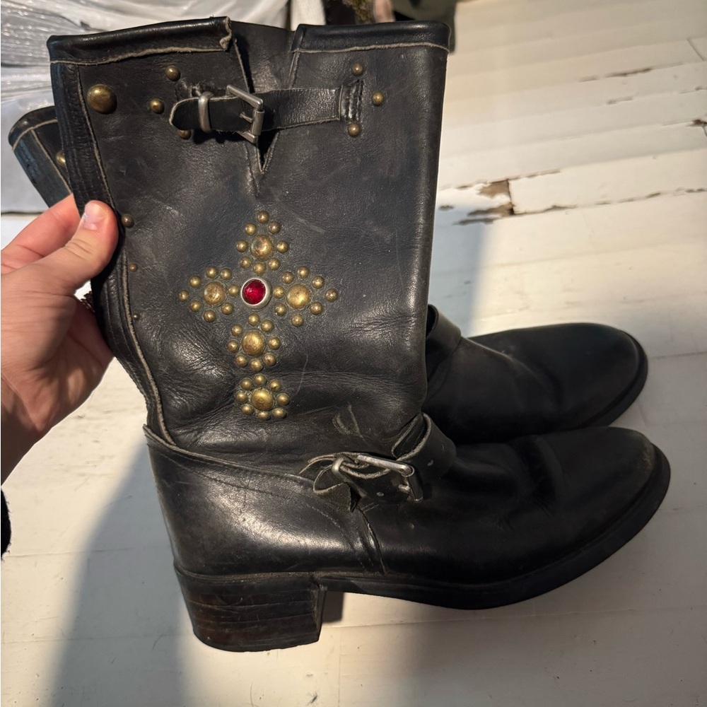 Great China Wall Vintage Motorcycle Boots